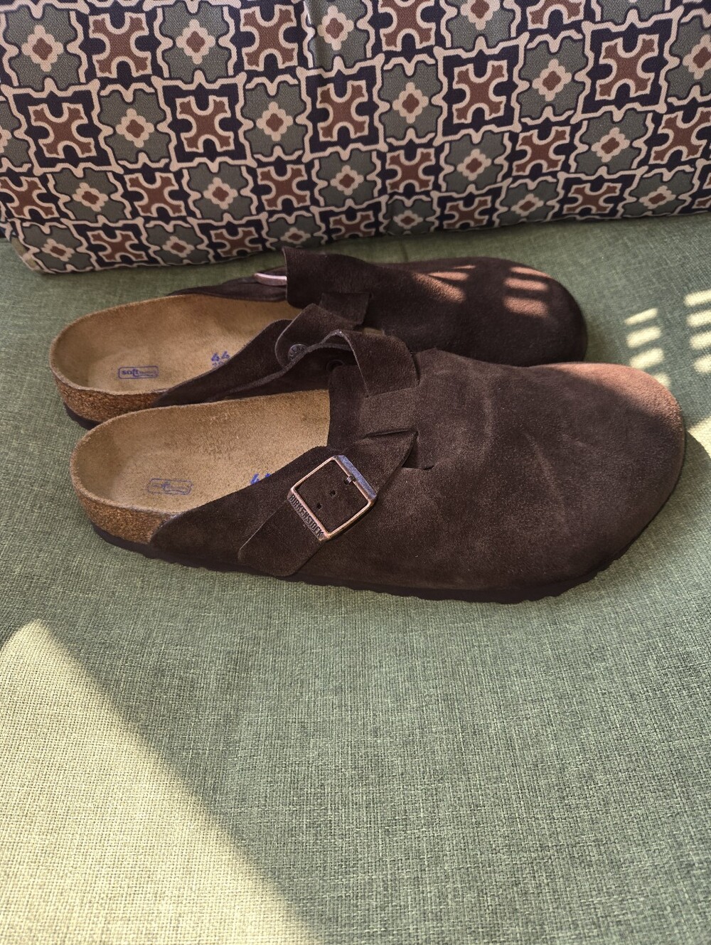 Birkenstock Boston Soft Footbed Suede Clogs Mocha Brown Size 44 EU / Men's 11 - Picture 6 of 10